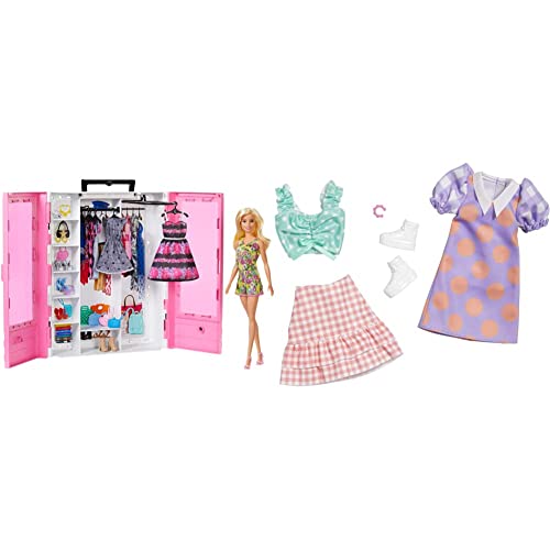 Barbie Fashionistas Ultimate Closet Doll and Accessory Fashion 2-Pack w_CDU - Pastels