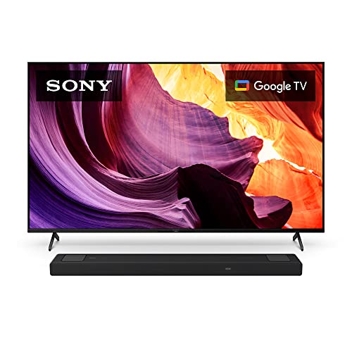 Sony 75 Inch 4K Ultra HD TV X80K Series: LED Smart Google TV with Dolby Vision HDR KD75X80K- 2022 Model w_HT-A5000 5.1.2ch Dolby Atmos Sound Bar Surround Sound Home Theater with DTS