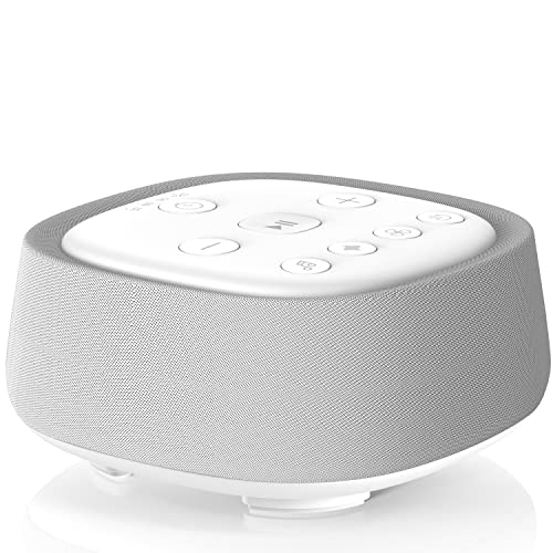 White Noise Machine, Portable Sound Machine for Baby kids Adult Sleeping, Features Rechargeable, 28 Smoothing Sounds, Auto-off Timer, 32 levles of Volume Noise Machine Therapy for Home, Office, Travel