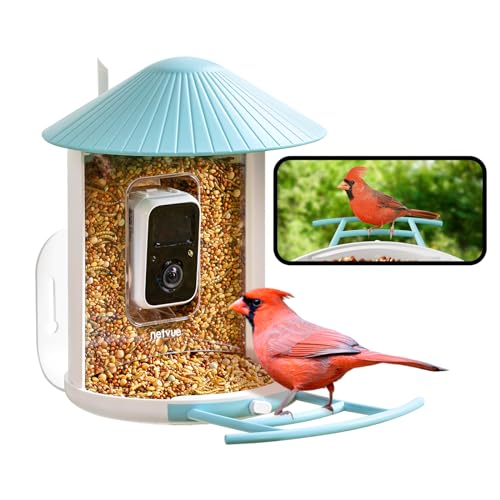 NETVUE Birdfy® Smart Bird Feeder with Camera, Bird Watching Camera, Auto Capture Bird Videos & Motion Detection, Wireless Camera Ideal Gift for Bird Lover (Lite)