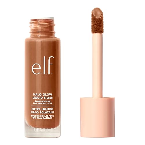 e.l.f. Halo Glow Liquid Filter, Complexion Booster For A Glowing, Soft-Focus Look, Infused With Hyaluronic Acid, Vegan & Cruelty-Free, 6 Tan_Deep