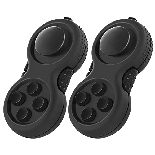 WTYCD Original Fidget Toy Game, Rubberized Classical Controller Fidget Concentration Toy with 8-Fidget Functions and Lanyard - Excellent for Relieving Stress and Anxiety