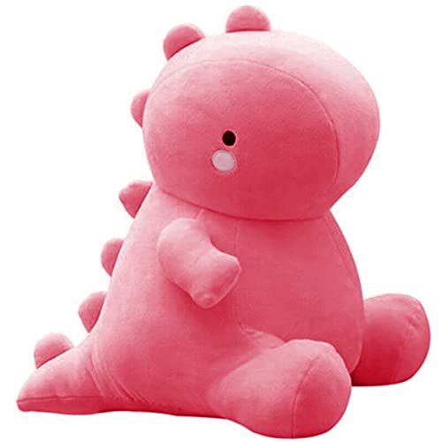 VHYHCY Cute Dinosaur Plush Toys, Fat Dinosaur Stuffed Animals Toys Dolls, Soft Plush Stuffed Animal Dino Plushie, Birthday Gifts for Kids Girls Boys Light Pink 12 inch