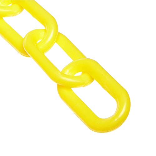 Mr. Chain Plastic Barrier Chain, Yellow, 2-Inch Link Diameter, 500-Foot Length (50002-500)