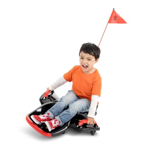 Rollplay Nighthawk Bolt 12 Volt Ride On Toy for Ages 4 & Up with Compact Design for Easy Storage, Side Handlebars for Steering, and a Top Forward Speed of 4 MPH, Black