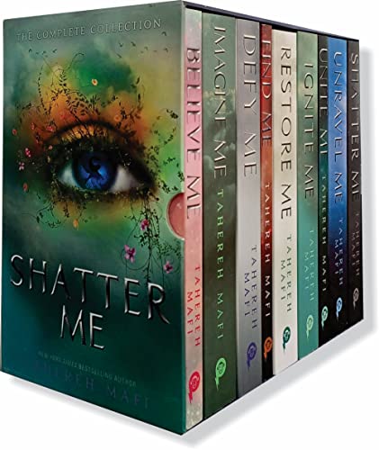 Shatter Me Series Collection 9 Books Set By Tahereh Mafi(Unite Me, Believe Me, Imagine Me, Find Me, Unravel Me, Unravel Me, Defy Me, Restore Me, Ignite Me)