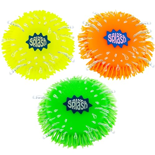 ArtCreativity Splash Water Flying Disc Toys, Set of 3, Water Splashing Frisbee for Kids in 3 Bright Colors, Backyard Games and Outdoor Summer Toys, Water Toys for Kids and Adults