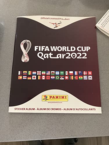 Panini FIFA World Cup Qatar 2022 PANINI Album_ Sticker Combo - 1 Soft Cover Album and 2 Sticker Boxes (500 Stickers Total)