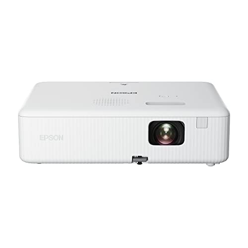 Epson EpiqVision Flex CO-W01 Portable Projector, 3-Chip 3LCD, Widescreen, 3,000 Lumens Color_White Brightness, 5 W Speaker, 300-Inch Home Entertainment and Work, Streaming Ready