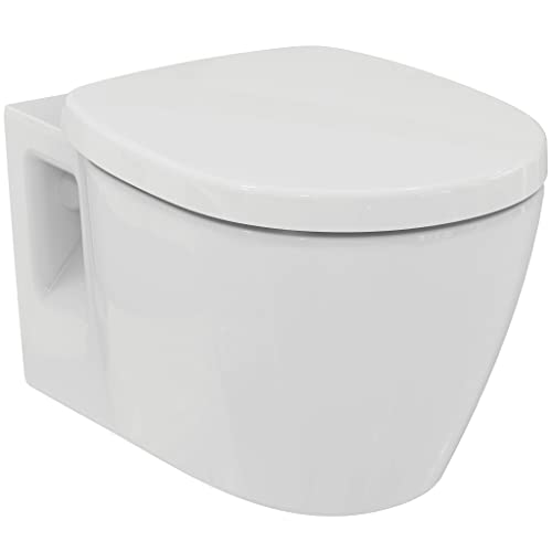 Ideal Standard E272601 Connect Toilet Pack, Wall-Mounted Deep Flush Toilet with Soft Close Seat White