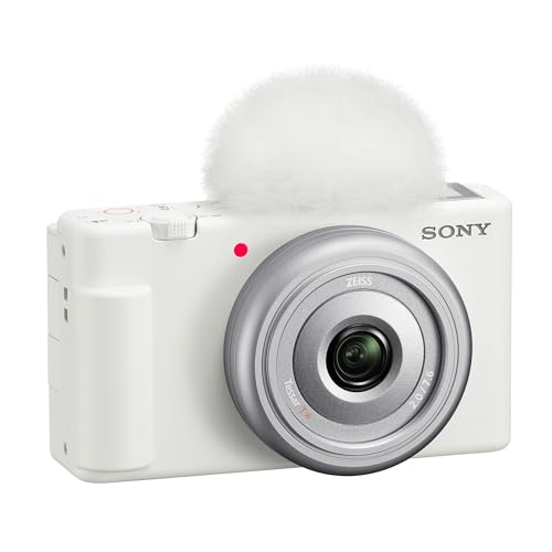 Sony ZV-1F Vlog Camera for Content Creators and Vloggers White