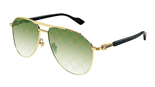 Gucci GG1220S 004 Gold_Green Pilot Men