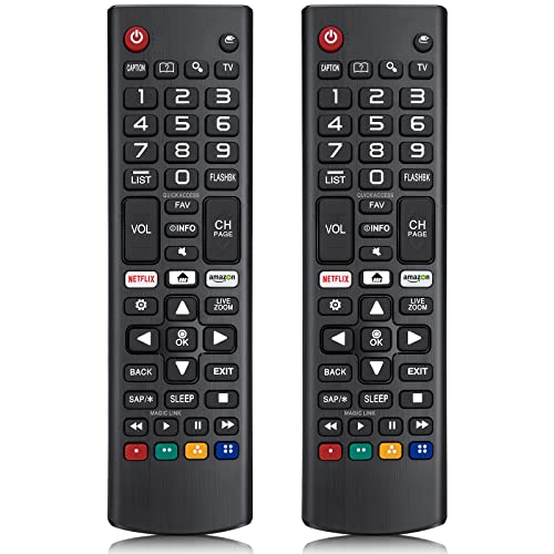 Universal Remote Control for LG TV Remote,Compatible with All Models for LG Brand, with Netflix Prime Video Shortcut Buttons【Pack of 2】