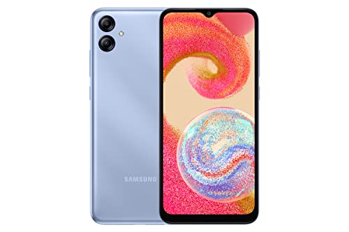 SAMSUNG Galaxy A04e (SM-A042M_DS) Dual SIM 32GB, 6.5" GSM Unlocked, International Version (32GB SD Card Bundle) - Light Blue