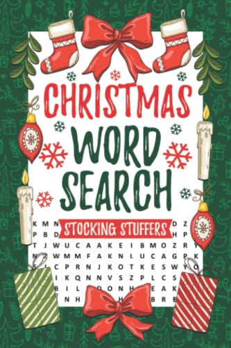 Christmas Word Search Stocking Stuffers: Fun Christmas Holiday Activity Book For Adults and Kids