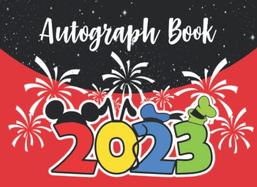 Autograph Book 2023: Autograph and Photo Book with a Double Page For kids , Character Signature Trips to Adventure Theme Parks