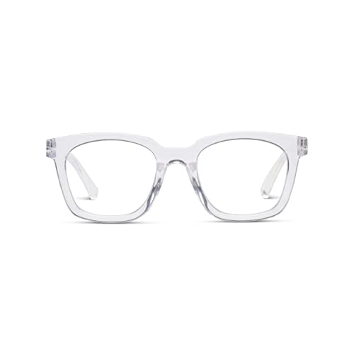 Peepers by PeeperSpecs To the Max Progressive Oversized Blue Light Blocking Glasses - Clear +3.00