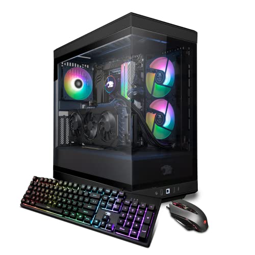 iBUYPOWER Gaming PC Computer Desktop Y40311A (AMD Ryzen 7 7700x 4.5 GHz (5.4 GHz Max Turbo), Geforce RTX 4070 Ti 12 GB, 32 GB 5200 MHz DDR5 RAM, 1 TB NVMe + 1 TB HDD, Windows 11 Home 64-bit)