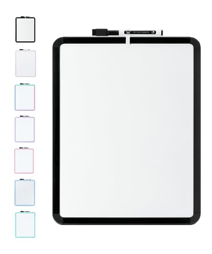 Mr. Pen- Dry Erase Board, 14” X 11” with a Black Dry Erase Marker, Black Frame, Small White Board, Small Dry Erase Board for Fridge, Dry Erase Board Small