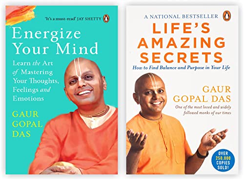 Gaur Gopal Das 2 Books Collection Set:- Life