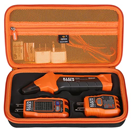 Aproca Hard Travel Storage Case, for Klein Tools ET310 AC Circuit Breaker Finder & 80016 Circuit Breaker Finder Tool Kit & RT250 GFCI Outlet Tester