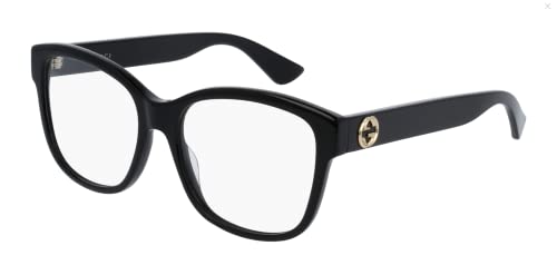 Gucci GG0038ON Classic Square Shape Eyeglasses + Bundle with eSHADES Luxury Eyewear Kit