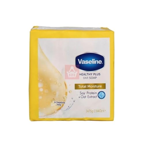 Vaseline Healthy Plus Bar Soap Total Moisture - 3 x 75 gram
