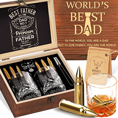 Oaksea Gifts for Men, Dad Birthday Gifts for Fathers Day from Daughter Son Wife, Engraved World