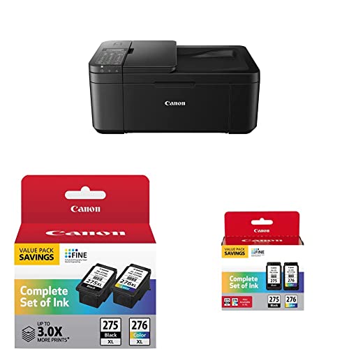 Canon PIXMA TR4720 All-in-One Wireless Printer Home use PG-275 XL_CL-276 XL Value Pack PG-275_CL-276 Multi Pack, Compatible to PIXMA TS3520