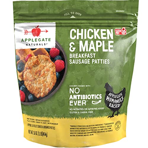 Applegate, Chicken & Maple Breakfast Sausage Patties, 16 oz