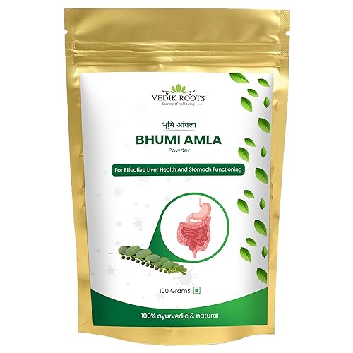 VEDIKROOTS Organic Bhumi Amla Powder - Rich in Antioxidant Vitamin C - Supports healthy immune function 100Gm (Pack of 1)