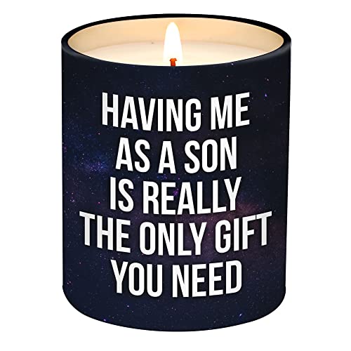 VIWIX Gifts for Mom, Gifts for Dad from Son - Mom Gifts, Dad Gifts - Fathers Day, Mothers Day Gifts from Son - Birthday Gifts for Mom, Dad - Mom Birthday Gifts, Dad Birthday Gifts Lemongrass Candle