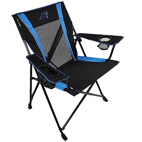 Kijaro Dual Lock Pro, Sports Fan Folding Chair, 26" L x 35.5" W x 37" H, Carolina Panthers