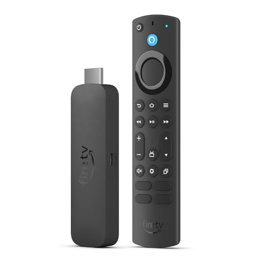 Certified Refurbished Amazon Fire TV Stick 4K Max streaming device, supports Wi-Fi 6E, free & live TV without cable or satellite