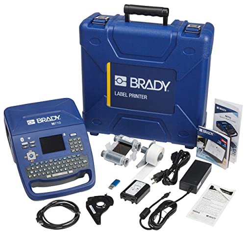 Brady M710 Portable Label Printer with Hard Case (M710-KIT). Fastest, Most Advanced Portable Printer That Prints on The Toughest Labels., Large, Blue