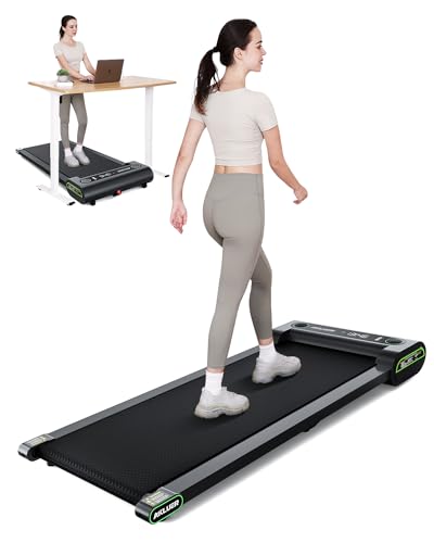 Walking Pad Treadmill Under Desk, 2 in 1Treadmill for Home with Bluetooth, up to 3.8 MPH Speed, Jogging Walking Small Space Home Fitness Treadmill