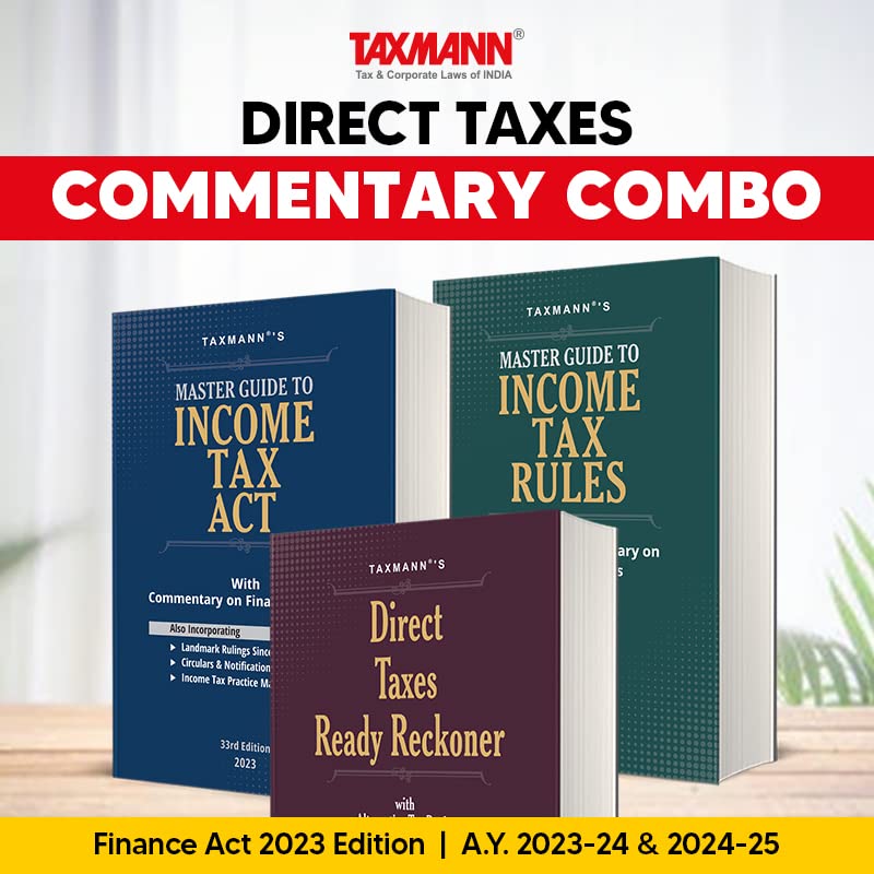 Taxmann’s Essentials Combo for Direct Tax Laws | Income Tax Act, Income Tax Rules & Direct Taxes Ready Reckoner | Finance Act 2023 | A.Y. 2023-24 & 2024-25