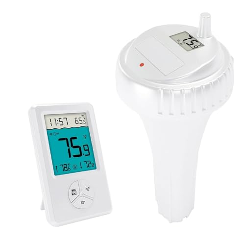 Airain Tech Wireless Pool Thermometer Easy Read, Indoor Outdoor Floating Thermometer for Home Swimming Pool, Pond, Spas, Hot Tubs