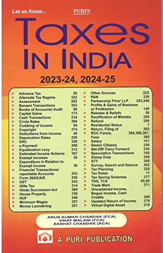 TAXES in India 2023-24 & 2024-25