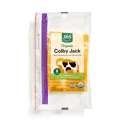 365 by Whole Foods Market, Colby Jack Sliced Organic, 6 Ounce