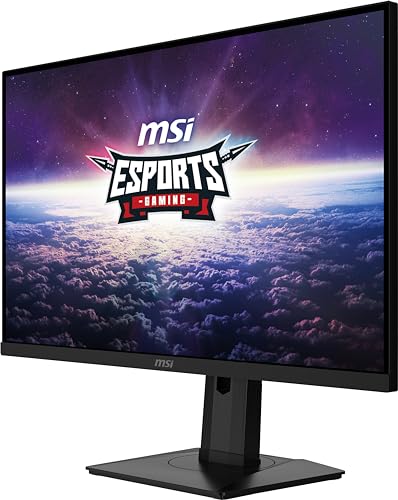 MSI G274QPX, 27" Gaming Monitor, 2560 x 1440 (QHD), Rapid IPS, 1ms, 240Hz, G-Sync Compatible, HDR 400, HDMI, Displayport, Tilt, Swivel, Height Adjustable, Pivot,Black