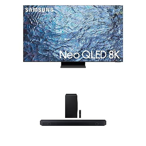 SAMSUNG 65-Inch Class Neo QLED 8K QN900C Series Mini LED Quantum HDR Smart TV with Infinity Screen, Dolby Atmos, (QN65QN900C, 2023 Model) HW-Q900C_ZA 7.1.2 Channel 446W Bluetooth Soundbar