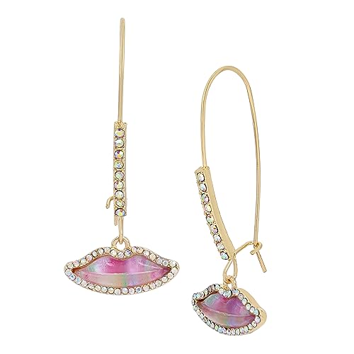 Betsey Johnson Lips Dangle Earrings