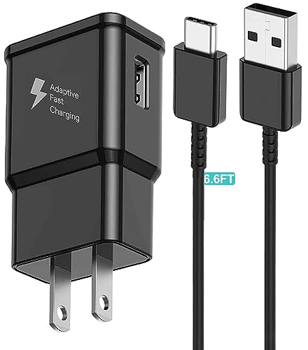 Samsung Charger Type C Charger Fast Charging USB C Fast Charger for Samsung Galaxy S20_S20 Plus_S10_S10 Plus_S10e_S21_S21+_S21Ultra_S9_S9 Plus_S8_S8 Plus_Note 8_9_10_20_S22_S23 with 6.6ft Type C Cable