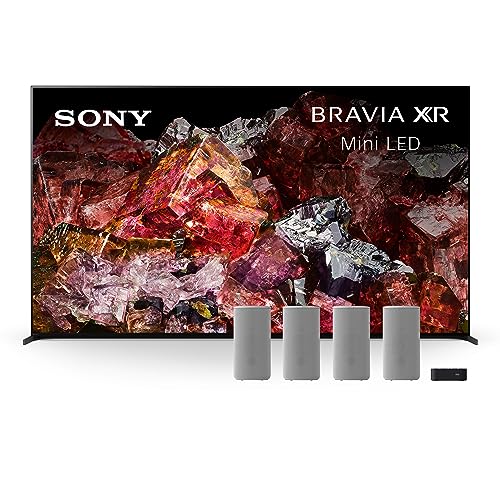 Sony 85 Inch BRAVIA XR X95L Mini LED 4K HDR Google TV HT-A9 7.1.4ch Home Theater Speaker System