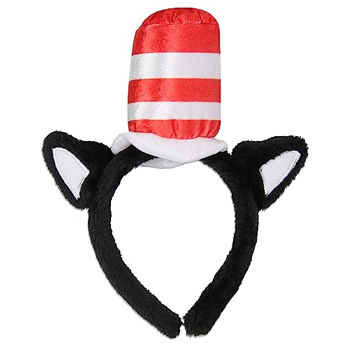 Dr. Seuss Cat In The Hat Costume Hair Accessories Headbands For Women Men