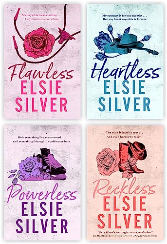 By Elsie Silver (Chestnut Springs) 4 Books Collection set: Flawless, Heartless, Powerless & Reckless