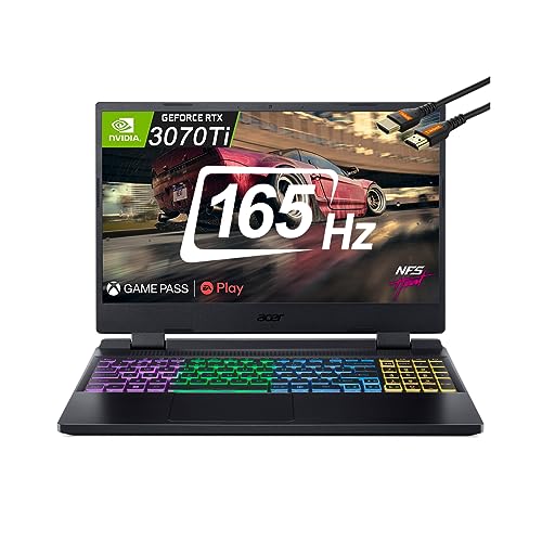 Acer Nitro 5 15.6" QHD LED-Backlit IPS 100zz DCI-P3 165Hz Gaming Laptop AMD 8-Core Ryzen 7 6800H NVIDIA GeForce RTX 3070 Ti MUX Wi-Fi 6E RJ-45 Win 11 W_HDMI (16GB RAM | 1TB PCIe SSD)