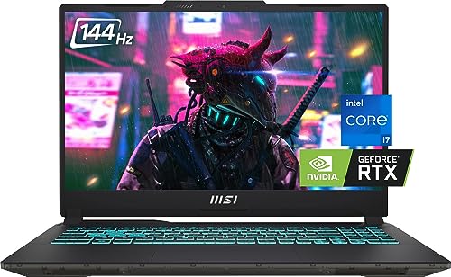 MSI Cyborg 15 Gaming Laptop, 15.6" 144Hz FHD IPS Display, 10-Core Intel Core i7-12650H, NVIDIA Geforce RTX 4060, 64GB DDR5 RAM, 2TB NVMe SSD, Backlit Keyboard, HDMI, USB-C, Win 11, w_CUE Accessories