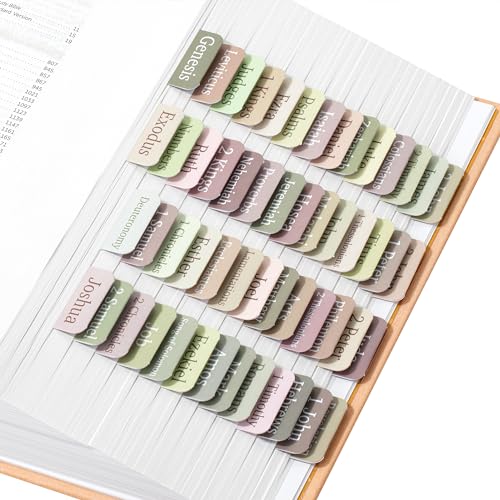 Mr. Pen- Bible Tabs, 75 Tabs, Laminated Bible Tabs for Women and Men, Bible Tabs for Study Bible, Bible Index Tabs, Bible Book Tabs, Bible Labels Tabs, Mr Pen Bible Tabs